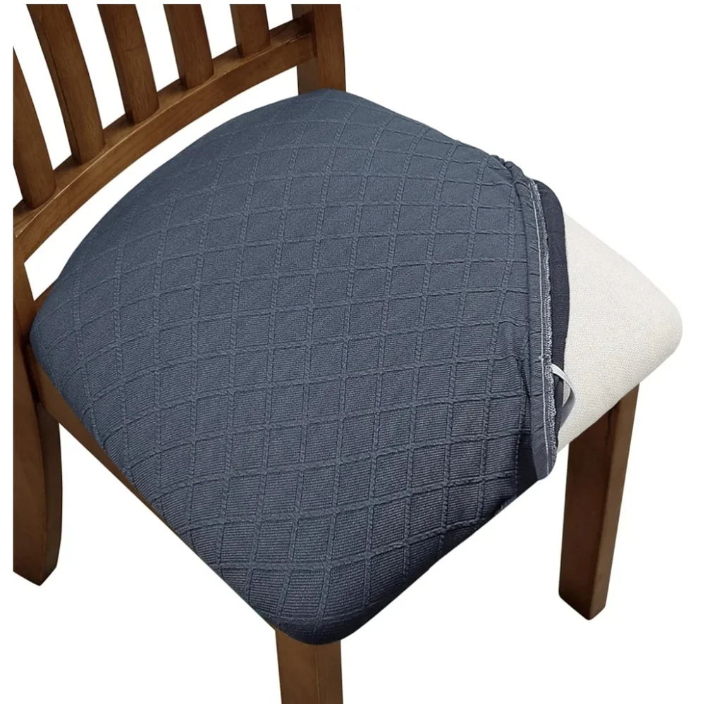 6 Pack Seat Covers Gray Chair Cushion Cover Universal Removable Washable Spandex